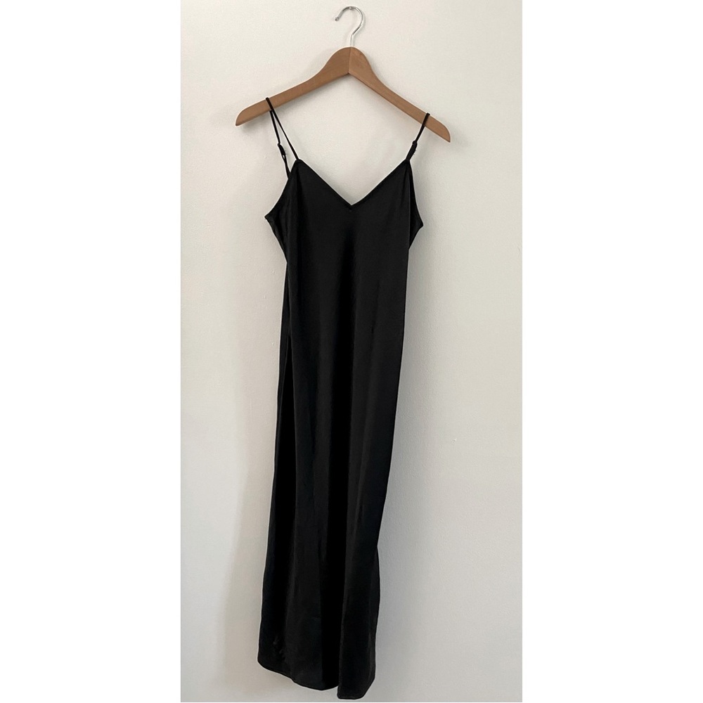 NWT Gap Black Slip Midi Dress Size XS
